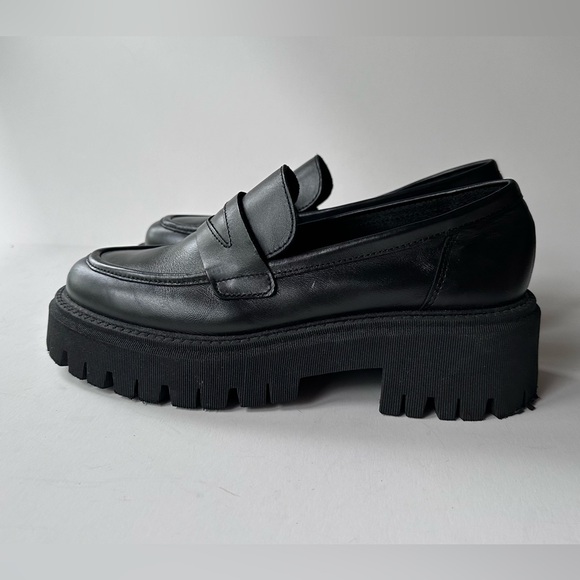 Nasty Gal Leather Chunky Loafers 40 EU / 9 US - Picture 5 of 15